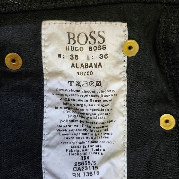 Hugo Boss Charcoal Corduroy Alabama Pants - Picture 2 of 7